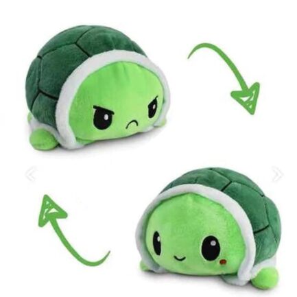 Reversible Turtle Plush Stuffed Toy