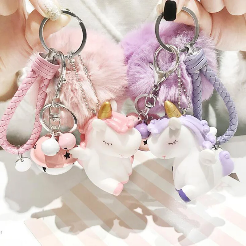 Cute Unicorn Keychain 