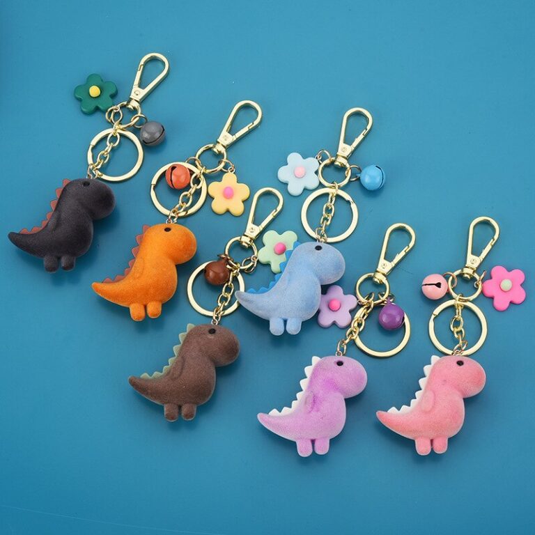 Cute Dinosaur Keychain Leah & Layla England Boutique Gift Store