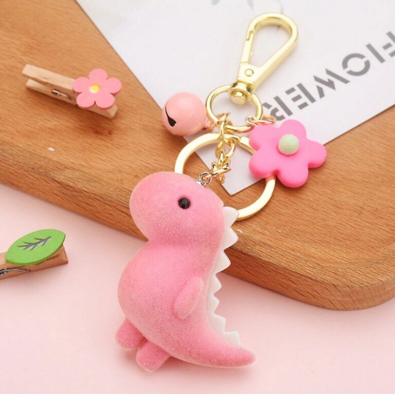 Cute Dinosaur Keychain Leah & Layla England Boutique Gift Store
