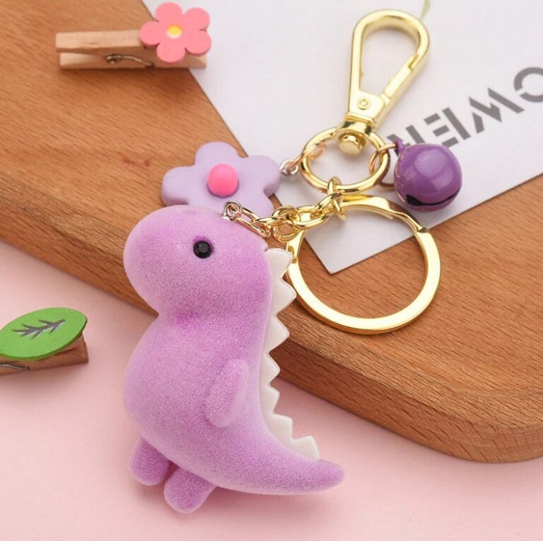 Cute Dinosaur Keychain Leah & Layla England Boutique Gift Store