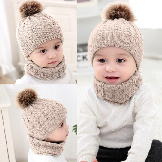 Baby Unisex Hat and Scarf