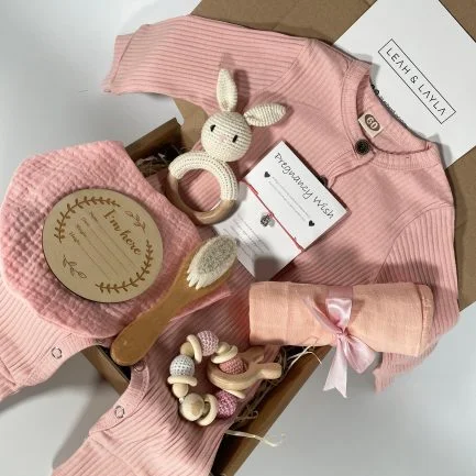 Pink Baby Bunny Gift Box